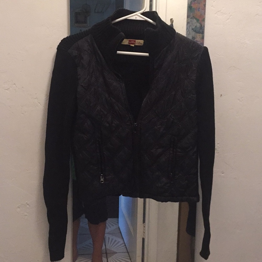 Black jacket with zipper